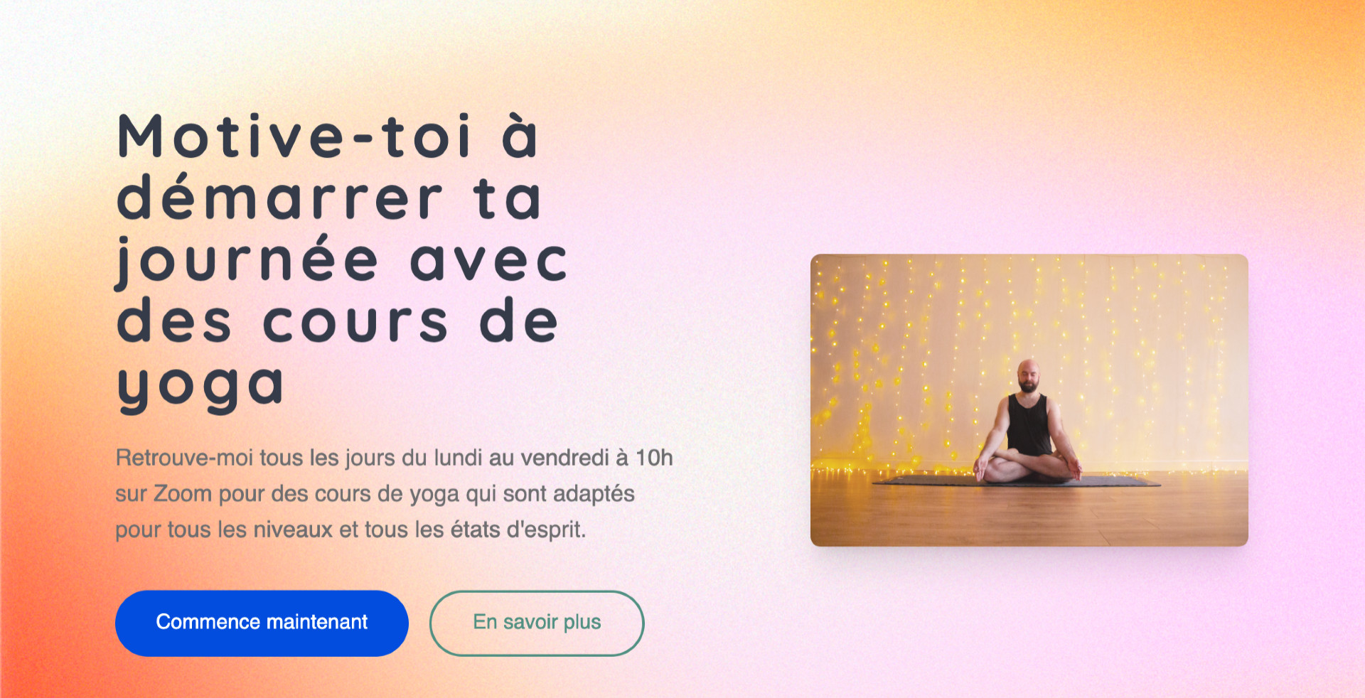 Le Yoga pour Sortir du lit